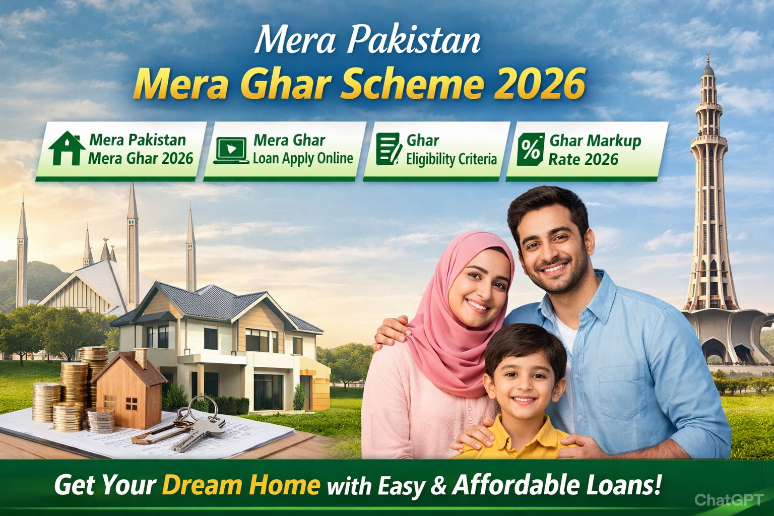 Read more about the article Mera Pakistan Mera Ghar Scheme 2026: Government Initiative for Low-Cost Housing